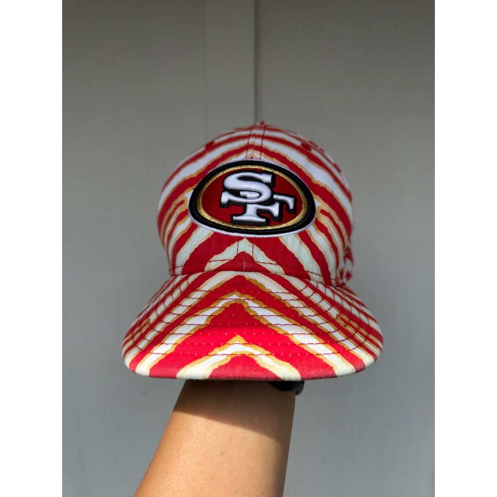 New Era 9FIFTY SF 49ers Snapback Hat Medium-Large Zubaz Zebra Print Green Under
